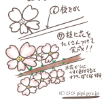 小学生にもオススメ！ボールペンで超簡単な桜の描き方