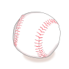 全国の野球小僧へっ！野球ボール（硬球）の無料イラスト